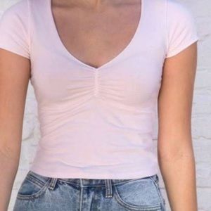 Brandy Melville Vintage light pink Gina top WORN ONCE